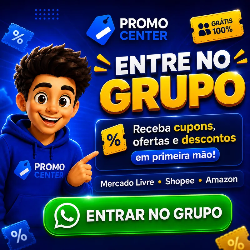 Entre no grupo PromoCenter para receber cupons, ofertas e descontos