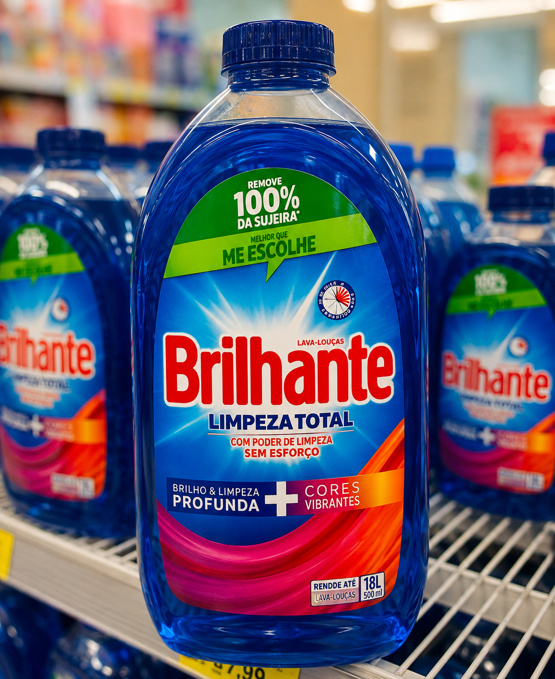 Sabão Líquido Brilhante Limpeza Total 3L