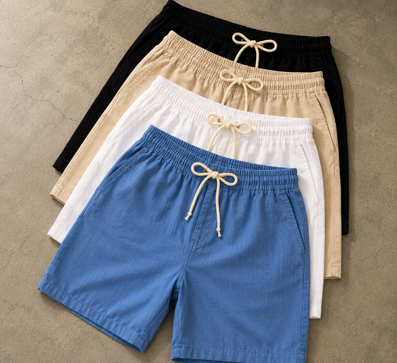Kit 3 Shorts Linho