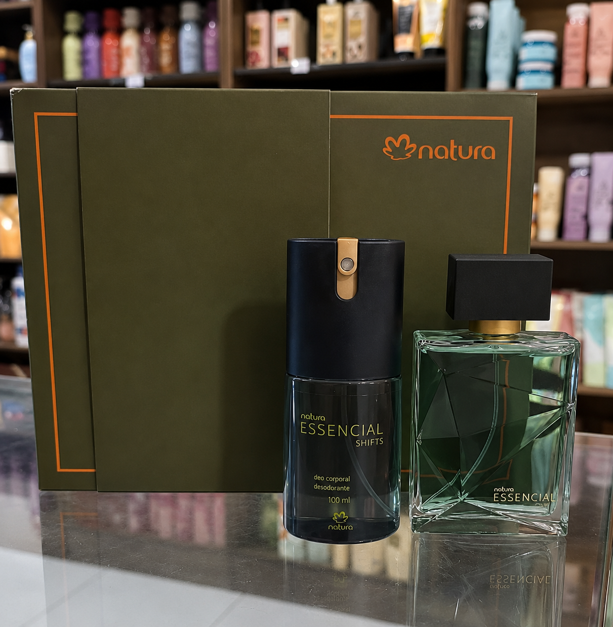 Presente Kit Perfume Essencial Sentir Masculino Natura