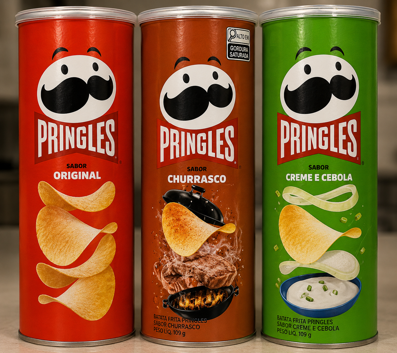 Salgadinho Batata Frita Pringles Tripack