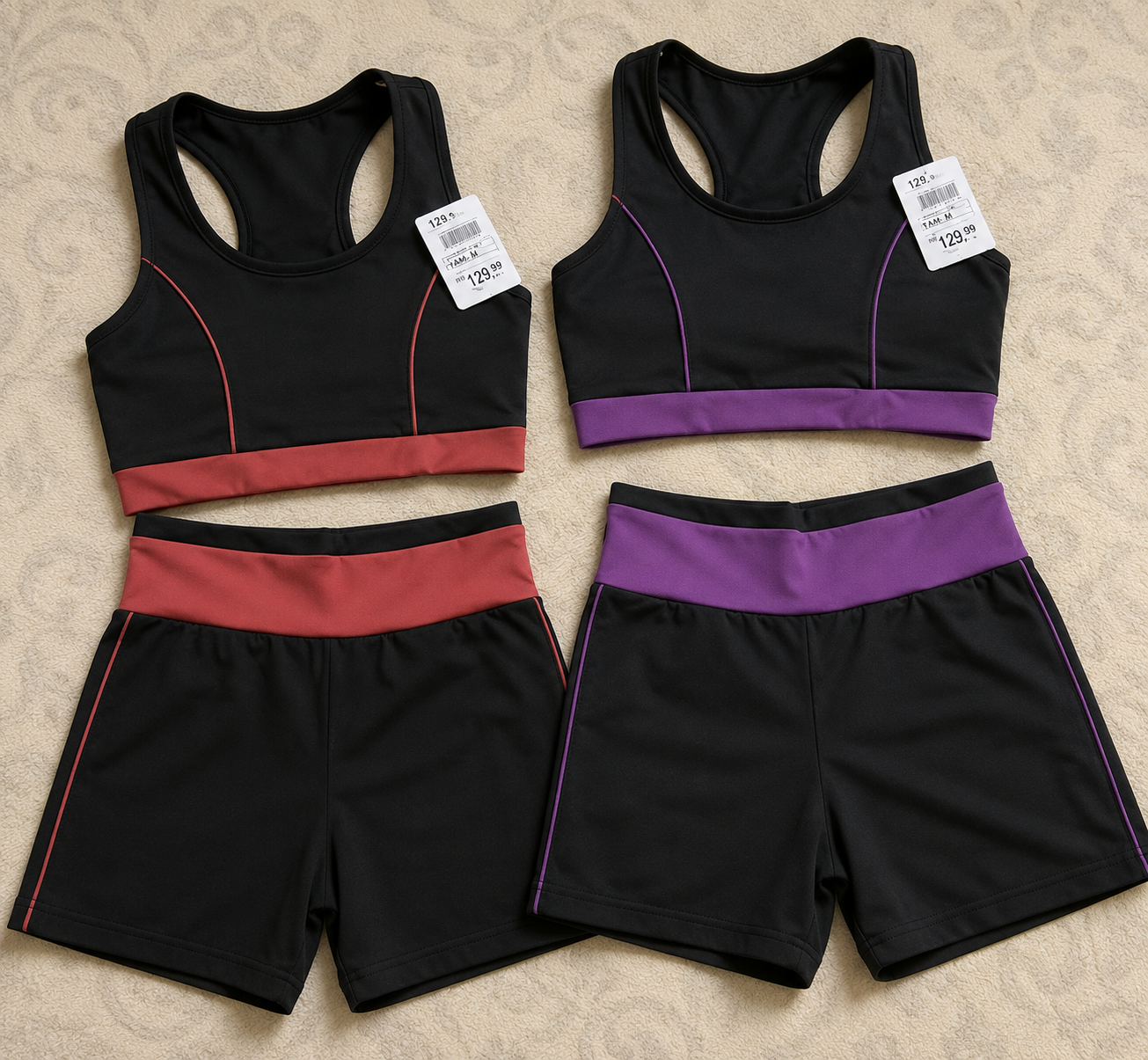 Kit com 2 Conjuntos De Academia (Top E Short)